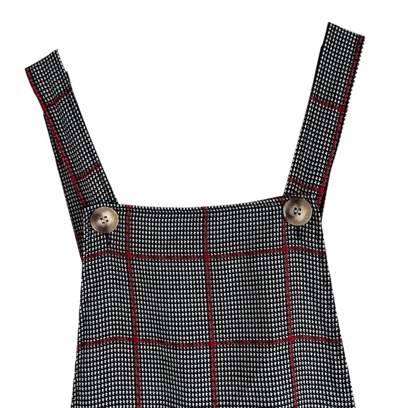 Missguided Black White Houndstooth Plaid Playsuit Romper - Picture 3 of 6